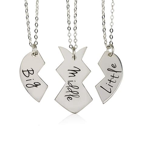 BFF Necklace Best Friends Name Necklace Couple's Breakable Heart Pendant - Personalize with Any ...
