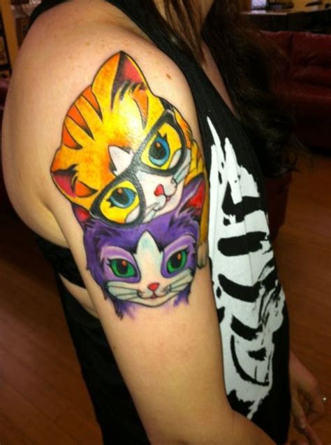 Cool cat tattoo