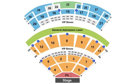 Saratoga Performing Arts Center Seating Chart | Saratoga Performing Arts Center | Saratoga ...