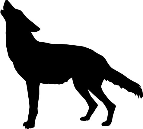 Howling Coyote Silhouette - ClipArt Best