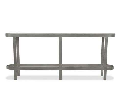 Contemporary Long Console Table in Gray | Mathis Brothers Furniture