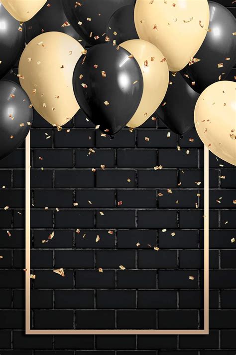 Golden rectangle balloons frame design | Premium PSD - rawpixel