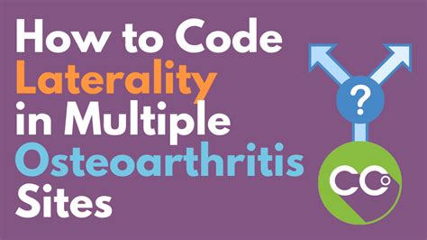 How to Code Laterality in Multiple Osteoarthritis Sites