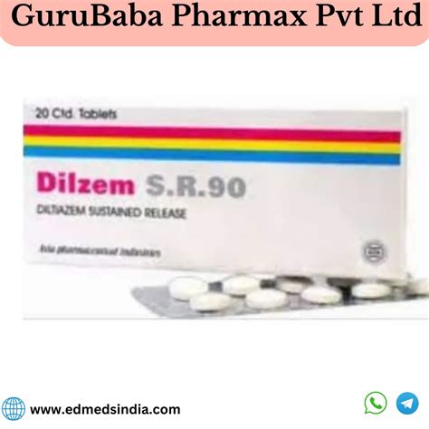 Diltiazem Sr 90 Mg Dilzem Tab at Rs 92/box | Antidiabetic Drugs in Nagpur | ID: 25639916291