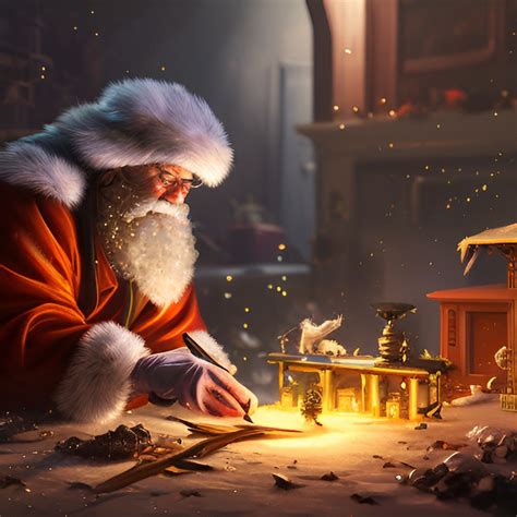 Santa Claus Workshop Background