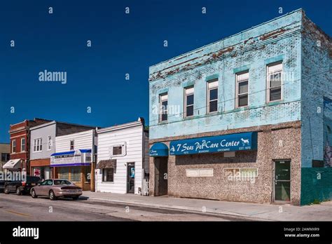 Commercial buildings in the Hegewisch neighborhood Stock Photo - Alamy