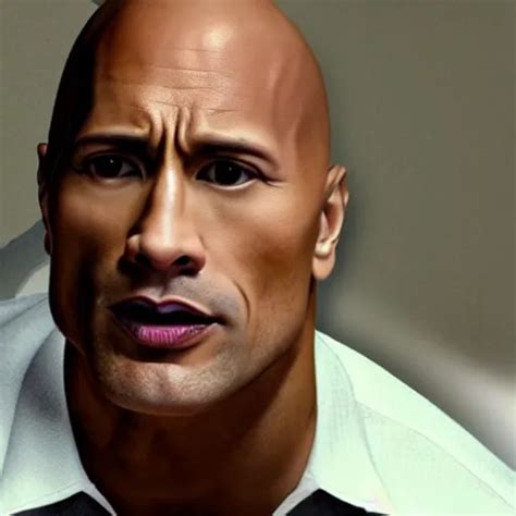 dwayne the rock johnson in eyebrow raise | Stable Diffusion