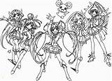 Kleurplaat Glitter Force Doki sketch template