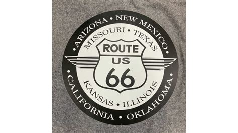 Route 66 Single-Sided Tin Sign for Sale at Auction - Mecum Auctions