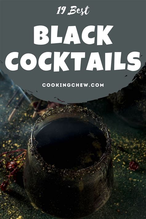 19 BEST Black Cocktails