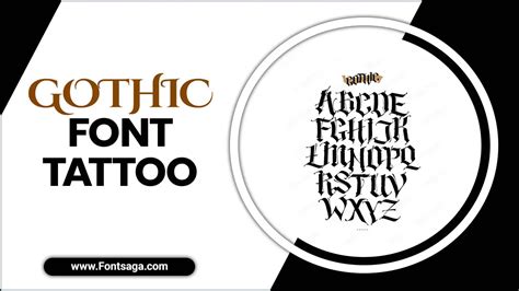 Gothic Font Tattoo: Ink Your Style With Edge!