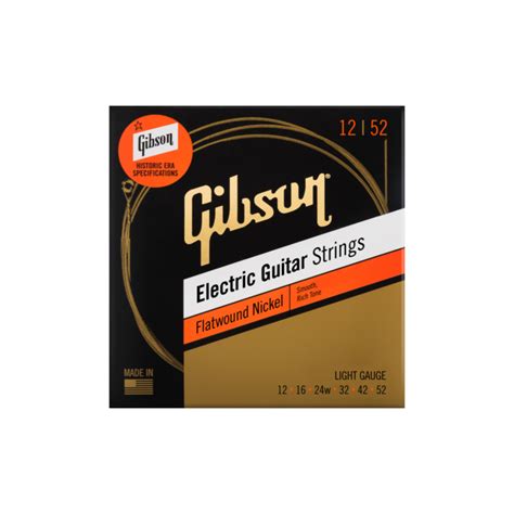 NEW Gibson Flatwound Electric Guitar Strings - .012-.052 - Mountain ...