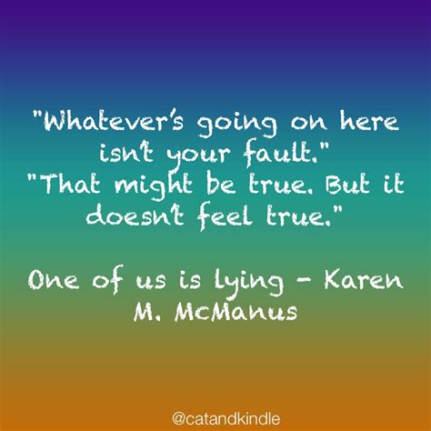 One Of Us Is Lying - Karen M. McManus | Book quotes, Book worms, Book nerd