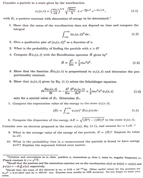 Solved: This Is Quantum Mechanics (The Schrodinger Equatio... | Chegg.com