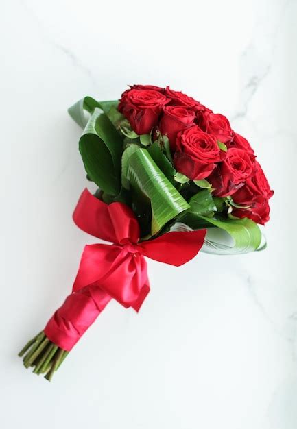 Premium Photo | Holiday love present on valentines day luxury bouquet ...