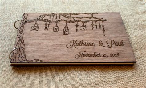 Rustic Wedding Guest Book/ Wood Guest Book / Wedding Gift / | Etsy