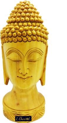 E-Chariot Handcrafted Wooden Buddha Decorative Showpiece - 16 cm Price in India - Buy E-Chariot ...