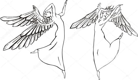 Dancing angels — Stock Vector © rorius #10512637