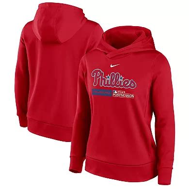 Women's Nike Red Philadelphia Phillies 2023 Postseason Authentic Collection Dugout Fleece ...