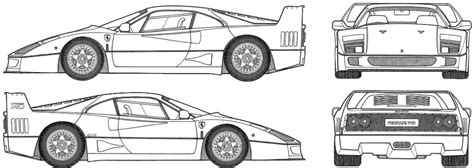 Pin by echelonkilo on blue^prints | Ferrari f40, Ferrari, Blueprints