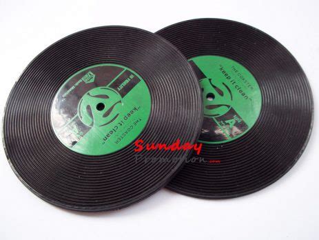 Custom Soft Vinyl Coaster CD Coasters w Imprint - SundayPromotion