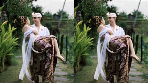 Bak Romeo Juliet! 7 Potret Mesra Laura Theux dan Indra Brotolaras Saat Prewedding dengan Adat Bali