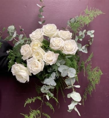 Peace, White Rose Bouquet – buy online or call 01323 736968