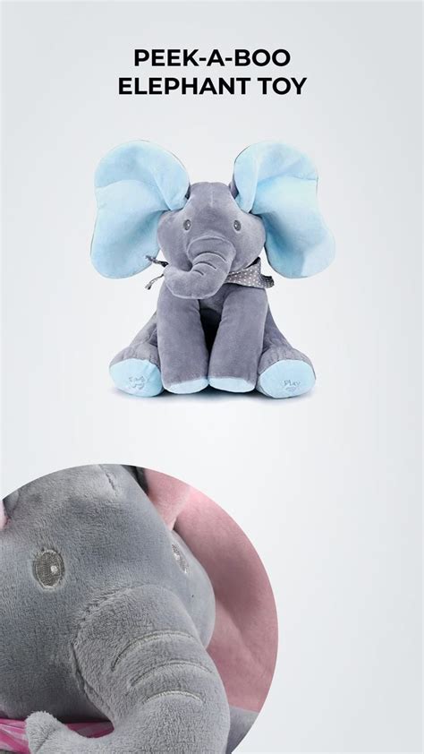 Peek-A-Boo Elephant Toy | Elephant toy, Elephant plush, Baby toddler toys