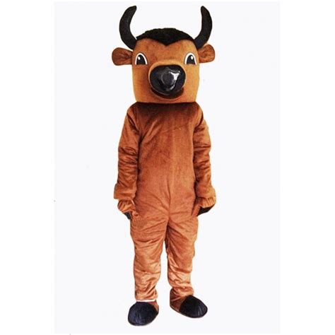 Brown Buffalo Mascot Costume