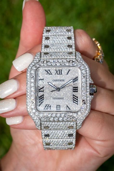 Cartier Diamond Watch Ladies : Cartier Tank Americaine Or American Ladies White Gold Diamond ...