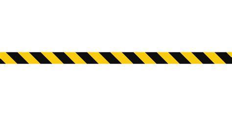 Warning tape with yellow and black diagonal stripes. Warn stop seamless ...