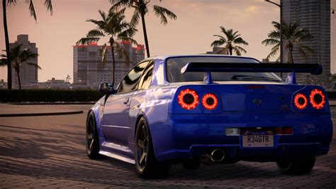 Nissan Skyline GT R V Spec Nissan Skyline R34 Retro Car 4K Need For ...