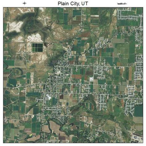 Aerial Photography Map of Plain City, UT Utah