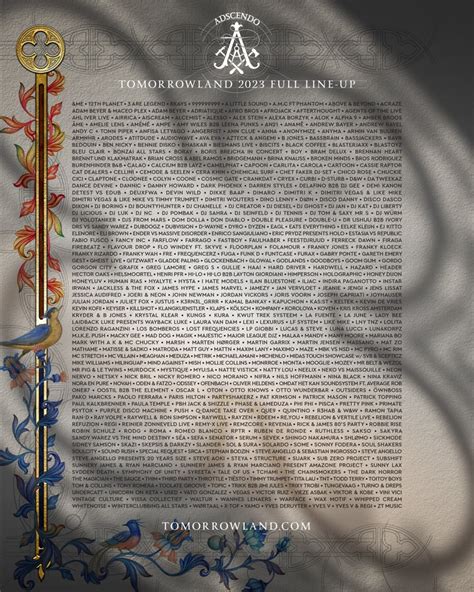 Here Is Your Full Tomorrowland 2023 Lineup and Timetable - EDM.com ...