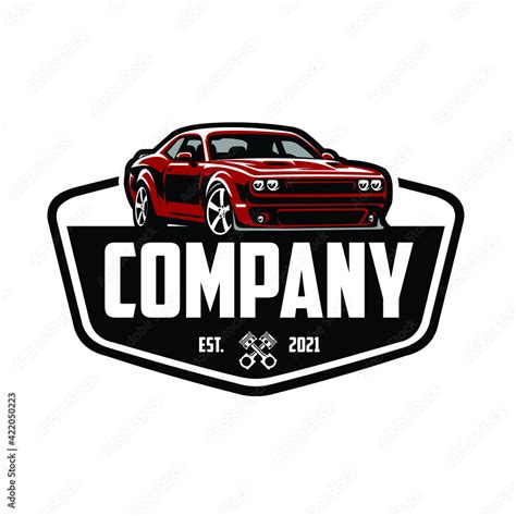 Ready Made Logo Vector Isolated EPS. Car Mechanic Logo. Muscle Car Garage Premium Logo Vector ...