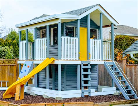 11x12 Randy's Ranch Playhouse Plan for Kids | 264ft², 2 Story Design – Paul's Playhouses