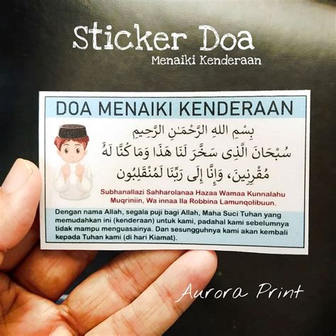 Stiker Label Doa Naik Kenderaan | Shopee Malaysia