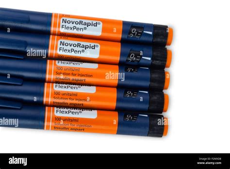 NovoRapid FlexPen insulin pen syringes Stock Photo - Alamy