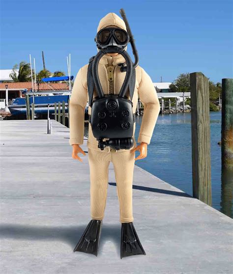 Frogman Outfit Set (Tan/Neoprene) | 1:6 Scale Elite Brigade Vintage ...