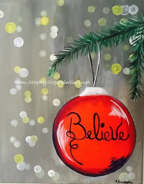 How To Paint An Ornament With Blurry Lights - Tracie's Canvas Tutorials ...