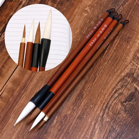 4Pcs Chinese Painting Brushes Artist Drawing Brush For Watercolor Painting Brush-in Paint ...