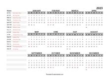 2023 Google Docs Calendar Templates - CalendarLabs