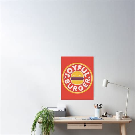 "Joyful Burger" Poster for Sale by Chrisjamesevans | Redbubble