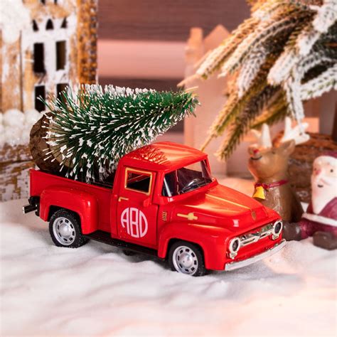 Vintage Farm Truck Decor with Christmas Tree Farmhouse Trucks ...