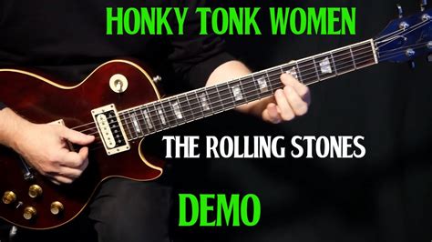 how to play "Honky Tonk Women" on guitar by The Rolling Stones | guitar lesson DEMO Chords ...