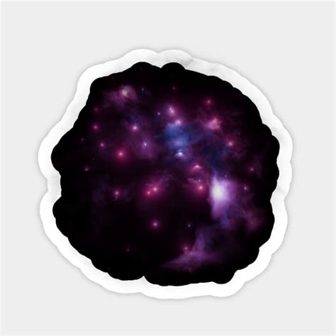 Pink stars in nebula - Nebula - Sticker | TeePublic