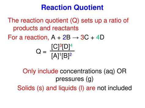 How To Calculate Reaction Quotient