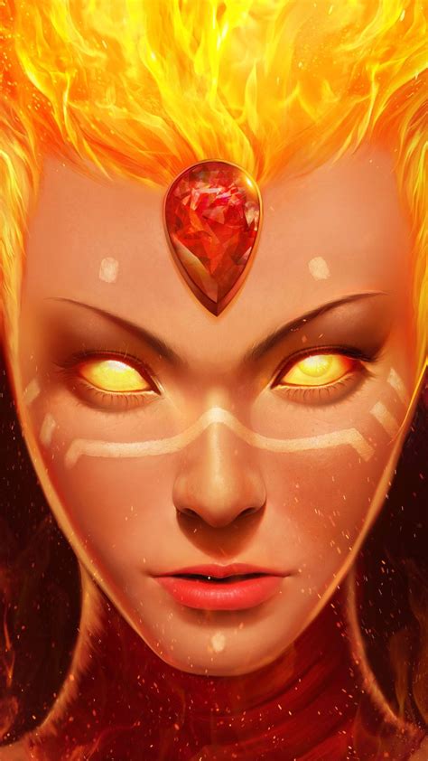 Download Lina Fiery Soul Dota 2 Iphone Wallpaper | Wallpapers.com