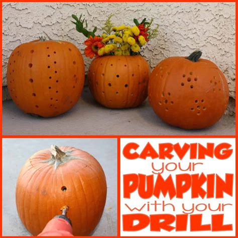 Halloween Pumpkin Carving: Drill Meet Pumpkin, Pumpkin, Drill! | Mimi's Dollhouse