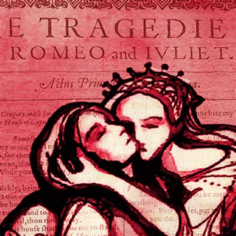 LARGE Romeo Juliet red pink - Romantic Shakespeare Art Print. $45.00, via Etsy. (With images ...